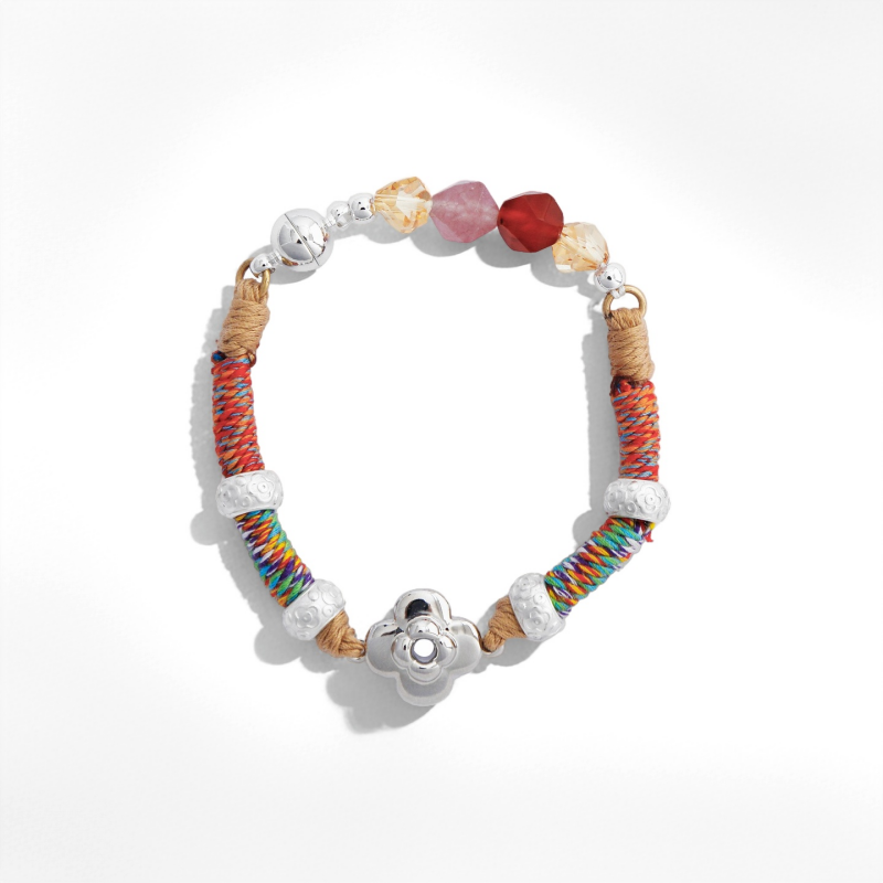 Floral Beaded Bracelet