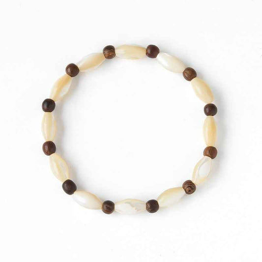 Shell Bead Bracelet - Crystalory