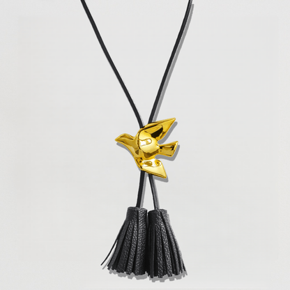 Swallow Long Tassel Necklace - Crystalory