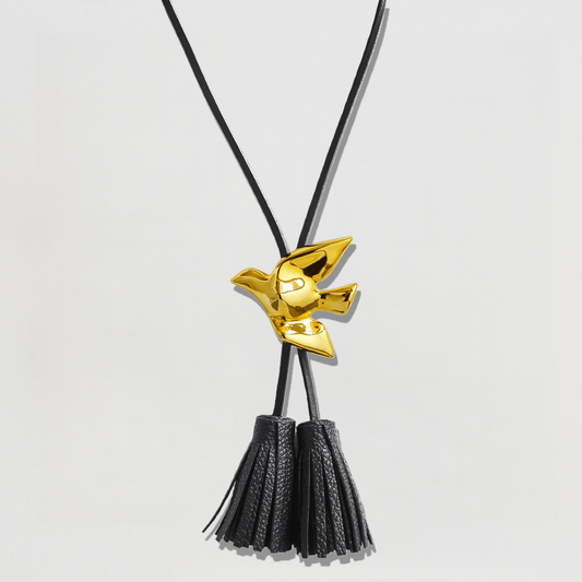Swallow Long Tassel Necklace - Crystalory