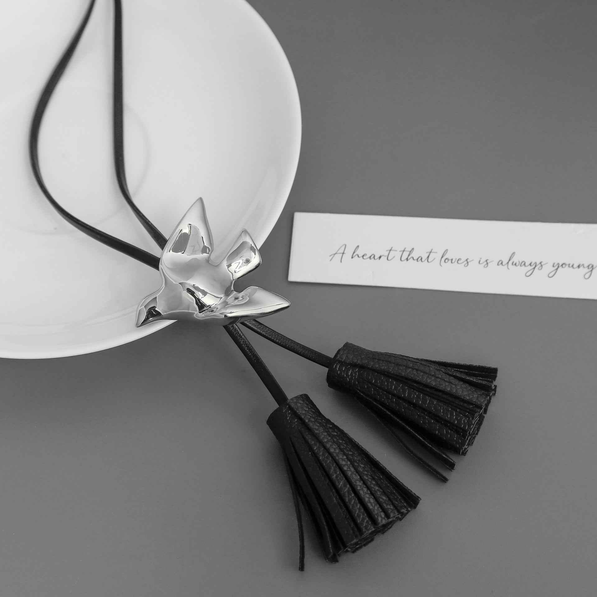 Swallow Long Tassel Necklace - Crystalory